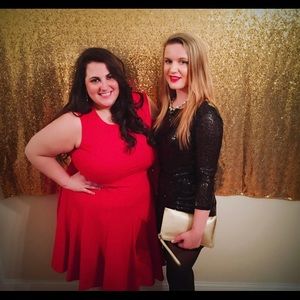 ASOS Club L Asymmetric Black Bodycon Dress in All Over Sequins